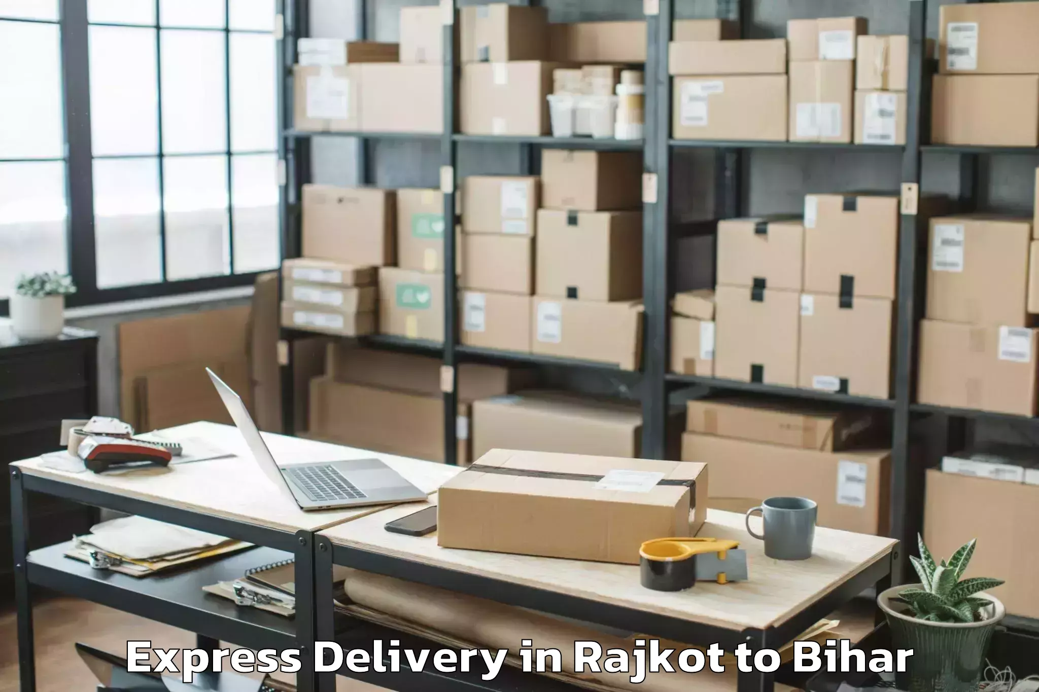 Book Rajkot to Pranpur Express Delivery Online